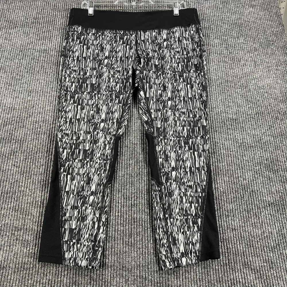 Nike Dri-Fit Pants Womens XL Graphic Print Running Activewear‎ 821777-010